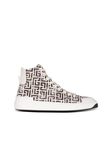 Monogram canvas B-Court high-top sneakers