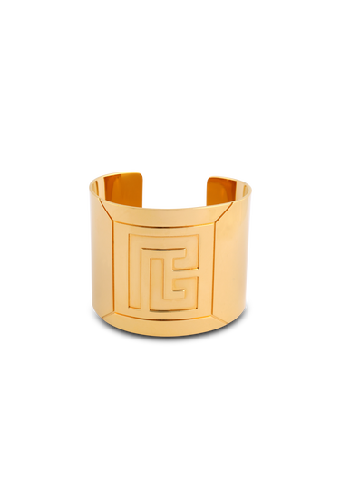 Tubular Bracelet in engraved brass