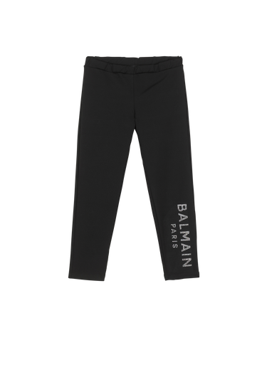 Cotton leggings with Balmain logo